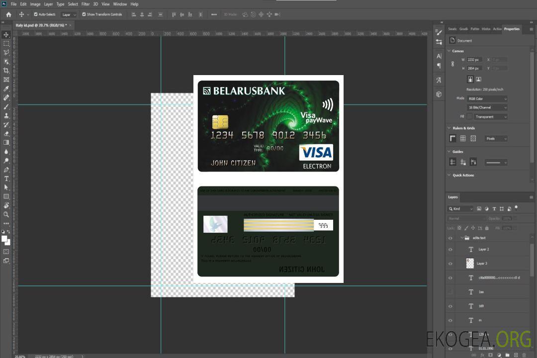 Carte électronique visa bancaire biélorusse template Carte électronique visa bancaire biélorusse template